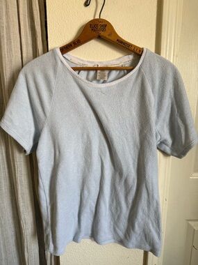 Lucky Brand Light Blue Short Sleeve Terry Tee
